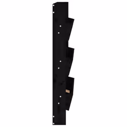 vidaXL Wall Planter 3-Tier Hanging Planter Wall Flower Pot Solid Wood Pine - black pine - Additional view 4