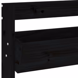 vidaXL Wall Planter 3-Tier Hanging Planter Wall Flower Pot Solid Wood Pine - black pine - Additional view 6