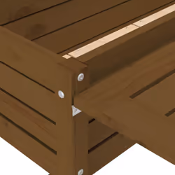 vidaXL Garden Planter with Folding Tabletop Patio Flower Pot Solid Wood Pine - honey brown pine - Additional view 8