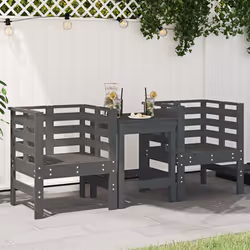 VidaXL 825130 outdoor chair Terrace Pinewood Grey - Additional view 2