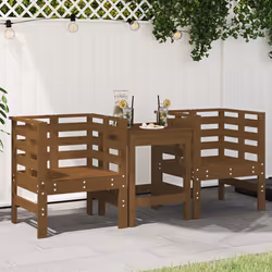 VidaXL 825131 outdoor chair Terrace Pinewood Brown - Additional view 2