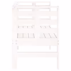 vidaXL Garden Bench Loveseat Outdoor Bench Seat Patio Bench Solid Wood Pine - white pine - Additional view 4