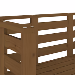 vidaXL Garden Bench Loveseat Outdoor Bench Seat Patio Bench Solid Wood Pine - honey brown pine - Additional view 6