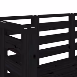 vidaXL Garden Bench Loveseat Outdoor Bench Seat Patio Bench Solid Wood Pine - black pine - Additional view 6