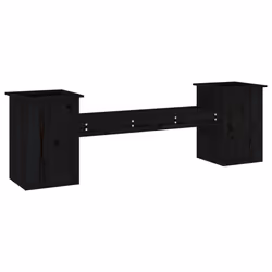 VidaXL 825174, Black, Wood, 110 kg, Adults & Children, 1845 mm, 395 mm