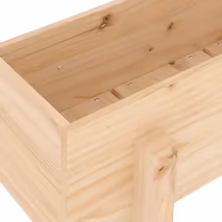 vidaXL Garden Raised Bed Wooden Planter Pot Patio Flower Bed Solid Wood Pine - natural pine, 62 x 30 x 38 cm - Additional view 6