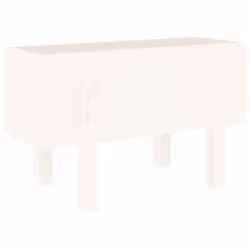 vidaXL Garden Raised Bed Wooden Planter Pot Patio Flower Bed Solid Wood Pine - white pine, 62 x 30 x 38 cm - Additional view 5