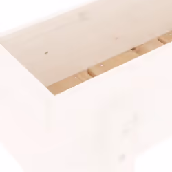 vidaXL Garden Raised Bed Wooden Planter Pot Patio Flower Bed Solid Wood Pine - white pine, 62 x 30 x 38 cm - Additional view 6