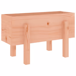 vidaXL Garden Raised Bed Wooden Planter Pot Patio Flower Bed Solid Wood Pine - natural douglas, 62 x 30 x 38 cm