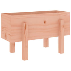 vidaXL Garden Raised Bed Wooden Planter Pot Patio Flower Bed Solid Wood Pine - natural douglas, 62 x 30 x 38 cm