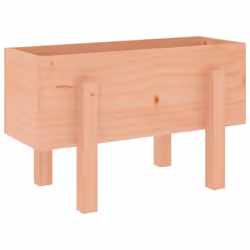 vidaXL Garden Raised Bed Wooden Planter Pot Patio Flower Bed Solid Wood Pine - natural douglas, 62 x 30 x 38 cm - Additional view 5