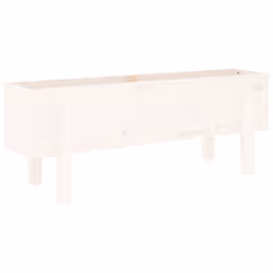 vidaXL Garden Raised Bed Wooden Planter Pot Patio Flower Bed Solid Wood Pine - white pine, 101 x 30 x 38 cm