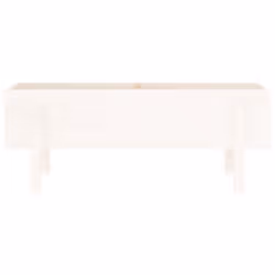 vidaXL Garden Raised Bed Wooden Planter Pot Patio Flower Bed Solid Wood Pine - white pine, 101 x 30 x 38 cm - Additional view 5