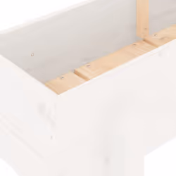 vidaXL Garden Raised Bed Wooden Planter Pot Patio Flower Bed Solid Wood Pine - white pine, 160 x 30 x 38 cm - Additional view 6