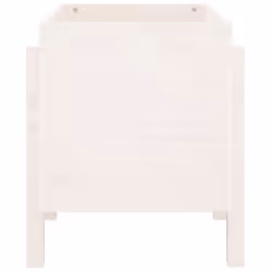 vidaXL Garden Planter Flower Box Garden Pot Plant Pot White Solid Wood Pine - Additional view 4