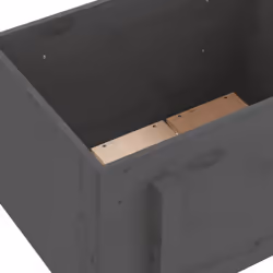 vidaXL Garden Planter Flower Box Garden Pot Plant Pot Grey Solid Wood Pine - Additional view 6