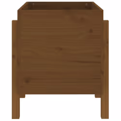 vidaXL Garden Planter Flower Box Outdoor Plant Pot Honey Brown Solid Wood Pine - Additional view 4