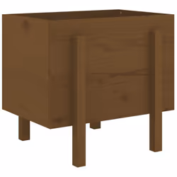 vidaXL Garden Planter Flower Box Outdoor Plant Pot Honey Brown Solid Wood Pine - Additional view 5