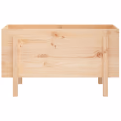 vidaXL Garden Raised Bed Wooden Planter Pot Patio Flower Bed Solid Wood Pine - natural pine, 101 x 50 x 57 cm - Additional view 4