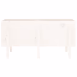 vidaXL Garden Raised Bed Wooden Planter Pot Patio Flower Bed Solid Wood Pine - white pine, 121 x 50 x 57 cm - Additional view 4