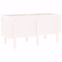 vidaXL Garden Raised Bed Wooden Planter Pot Patio Flower Bed Solid Wood Pine - white pine, 121 x 50 x 57 cm - Additional view 5