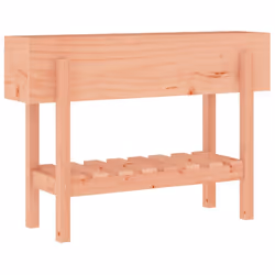 vidaXL Garden Planter Flower Box Garden Pot Wooden Plant Pot Solid Wood Pine - natural douglas, 101 x 30 x 69 cm - Additional view 3