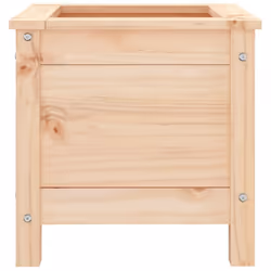vidaXL Garden Raised Bed Outdoor Wooden Planter Pot Flower Bed Solid Wood Pine - natural pine, 40 x 40 x 39 cm - Additional view 4