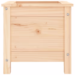 vidaXL Garden Raised Bed Outdoor Wooden Planter Pot Flower Bed Solid Wood Pine - natural pine, 40 x 40 x 39 cm - Additional view 5