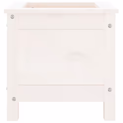 vidaXL Garden Raised Bed Outdoor Wooden Planter Pot Flower Bed Solid Wood Pine - white pine, 40 x 40 x 39 cm - Additional view 4