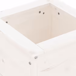 vidaXL Garden Raised Bed Outdoor Wooden Planter Pot Flower Bed Solid Wood Pine - white pine, 40 x 40 x 39 cm - Additional view 6