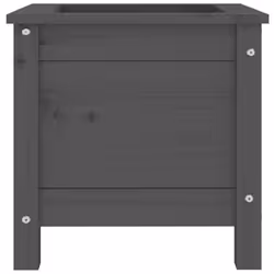 vidaXL Garden Raised Bed Outdoor Wooden Planter Pot Flower Bed Solid Wood Pine - grey pine, 40 x 40 x 39 cm - Additional view 4
