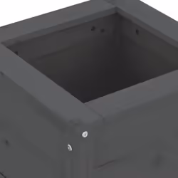 vidaXL Garden Raised Bed Outdoor Wooden Planter Pot Flower Bed Solid Wood Pine - grey pine, 40 x 40 x 39 cm - Additional view 6