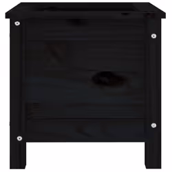 vidaXL Garden Raised Bed Outdoor Wooden Planter Pot Flower Bed Solid Wood Pine - black pine, 40 x 40 x 39 cm - Additional view 4