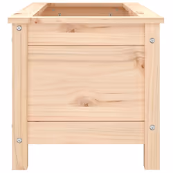 vidaXL Garden Raised Bed Outdoor Wooden Planter Pot Flower Bed Solid Wood Pine - natural pine, 82.5 x 40 x 39 cm - Additional view 5