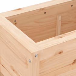 vidaXL Garden Raised Bed Outdoor Wooden Planter Pot Flower Bed Solid Wood Pine - natural pine, 82.5 x 40 x 39 cm - Additional view 6
