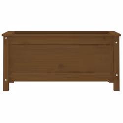 vidaXL Garden Raised Bed Outdoor Wooden Planter Pot Flower Bed Solid Wood Pine - honey brown pine, 82.5 x 40 x 39 cm - Additional view 4