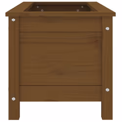 vidaXL Garden Raised Bed Outdoor Wooden Planter Pot Flower Bed Solid Wood Pine - honey brown pine, 82.5 x 40 x 39 cm - Additional view 5
