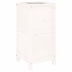 vidaXL Garden Raised Bed Outdoor Wooden Planter Pot Flower Bed Solid Wood Pine - white pine, 40 x 40 x 78 cm - Additional view 5