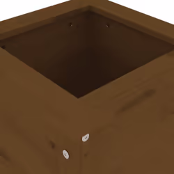 vidaXL Garden Raised Bed Outdoor Wooden Planter Pot Flower Bed Solid Wood Pine - honey brown pine, 40 x 40 x 78 cm - Additional view 6