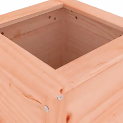 vidaXL Garden Raised Bed Outdoor Wooden Planter Pot Flower Bed Solid Wood Pine - natural douglas, 40 x 40 x 78 cm - Additional view 6