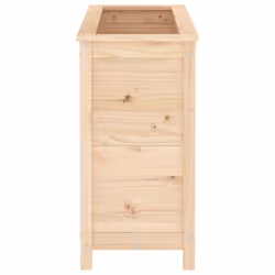 vidaXL Garden Raised Bed Outdoor Wooden Planter Pot Flower Bed Solid Wood Pine - natural pine, 82.5 x 40 x 78 cm - Additional view 4