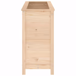 vidaXL Garden Raised Bed Outdoor Wooden Planter Pot Flower Bed Solid Wood Pine - natural pine, 119.5 x 40 x 78 cm - Additional view 4