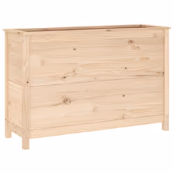 vidaXL Garden Raised Bed Outdoor Wooden Planter Pot Flower Bed Solid Wood Pine - natural pine, 119.5 x 40 x 78 cm - Additional view 5