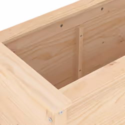 vidaXL Garden Raised Bed Outdoor Wooden Planter Pot Flower Bed Solid Wood Pine - natural pine, 119.5 x 40 x 78 cm - Additional view 6