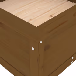 vidaXL Garden Raised Bed Outdoor Wooden Planter Pot Flower Bed Solid Wood Pine - honey brown pine, 82.5 x 82.5 x 39 cm - Additional view 6
