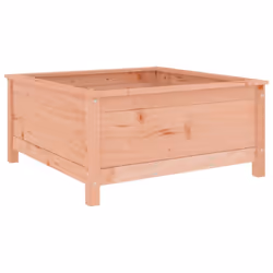vidaXL Garden Raised Bed Outdoor Wooden Planter Pot Flower Bed Solid Wood Pine - natural douglas, 82.5 x 82.5 x 39 cm - Additional view 5