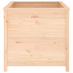 vidaXL Garden Raised Bed Outdoor Wooden Planter Pot Flower Bed Solid Wood Pine - natural pine, 82.5 x 82.5 x 78 cm - Additional view 4