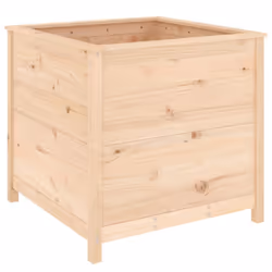 vidaXL Garden Raised Bed Outdoor Wooden Planter Pot Flower Bed Solid Wood Pine - natural pine, 82.5 x 82.5 x 78 cm - Additional view 5