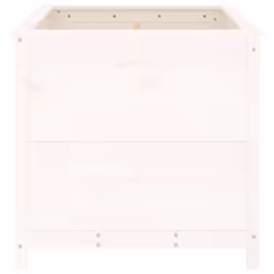 vidaXL Garden Raised Bed Outdoor Wooden Planter Pot Flower Bed Solid Wood Pine - white pine, 82.5 x 82.5 x 78 cm - Additional view 4