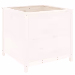vidaXL Garden Raised Bed Outdoor Wooden Planter Pot Flower Bed Solid Wood Pine - white pine, 82.5 x 82.5 x 78 cm - Additional view 5